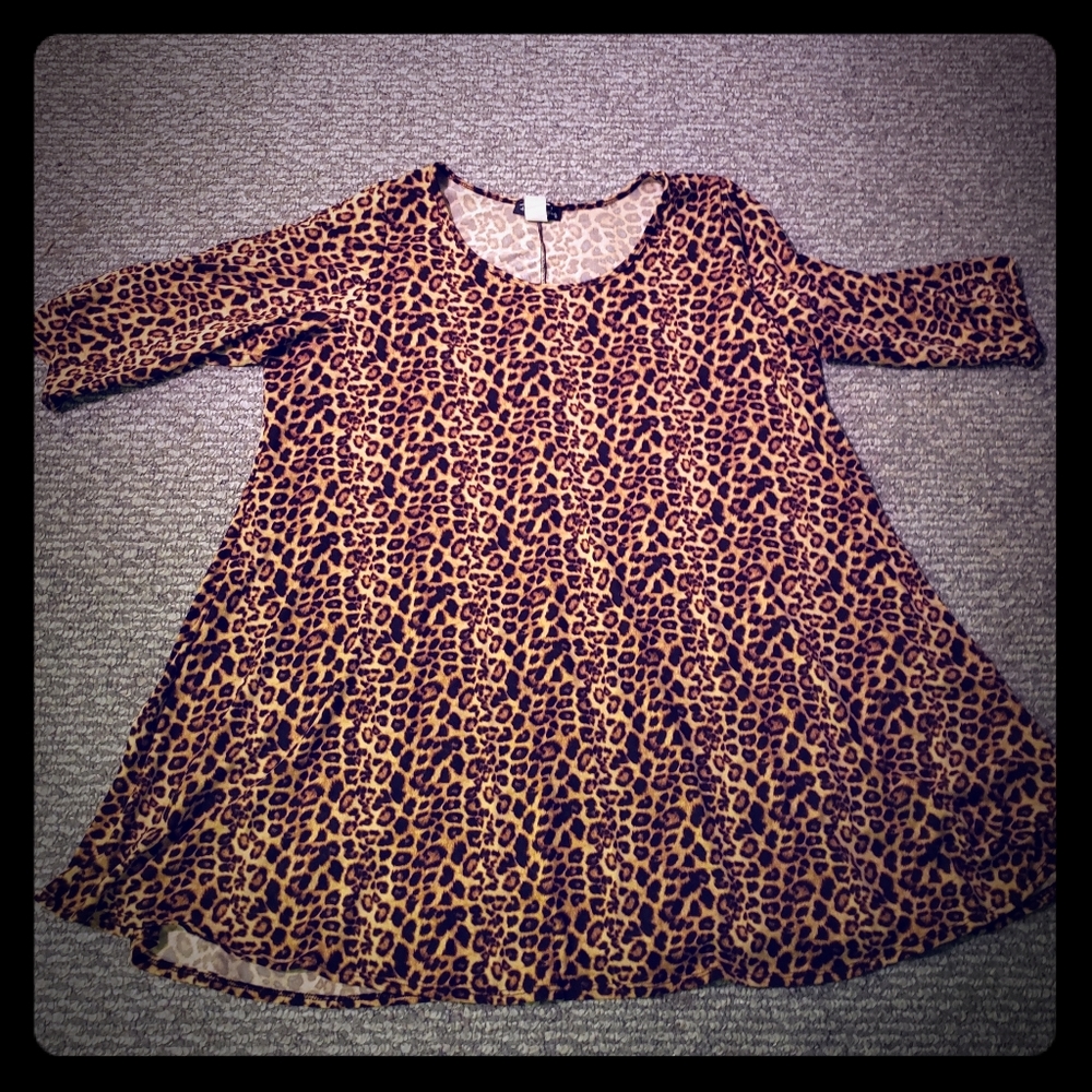 Animal print dress